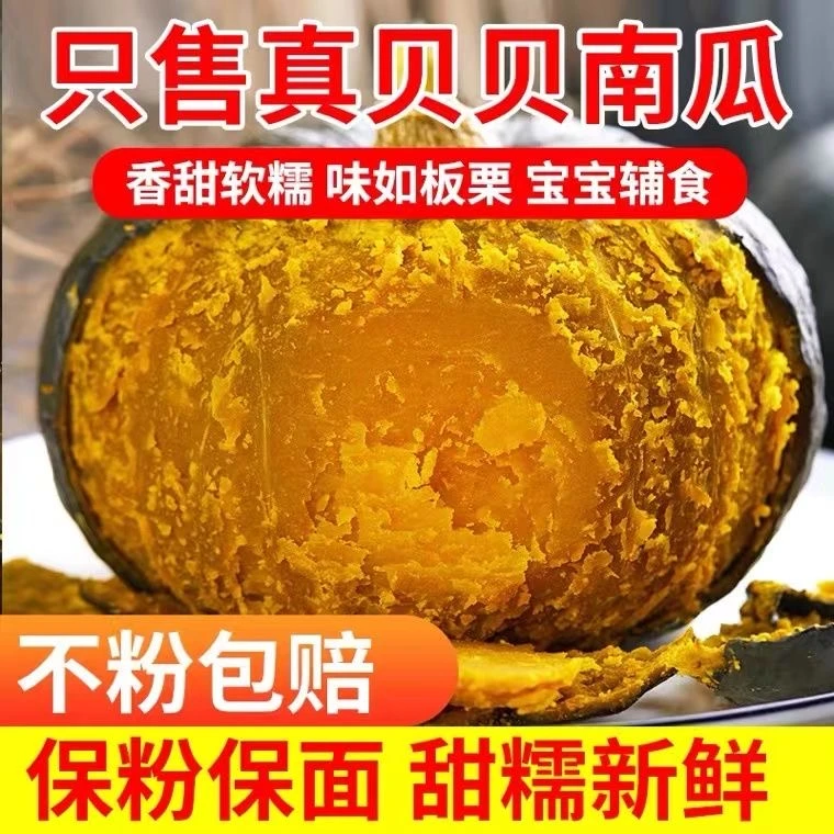 正宗贝贝南瓜老南瓜板栗味新鲜粉糯甜（爆粉爆面）5斤装
