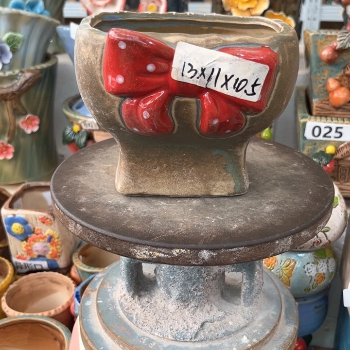 紫砂花盆粗陶材质多肉花盆