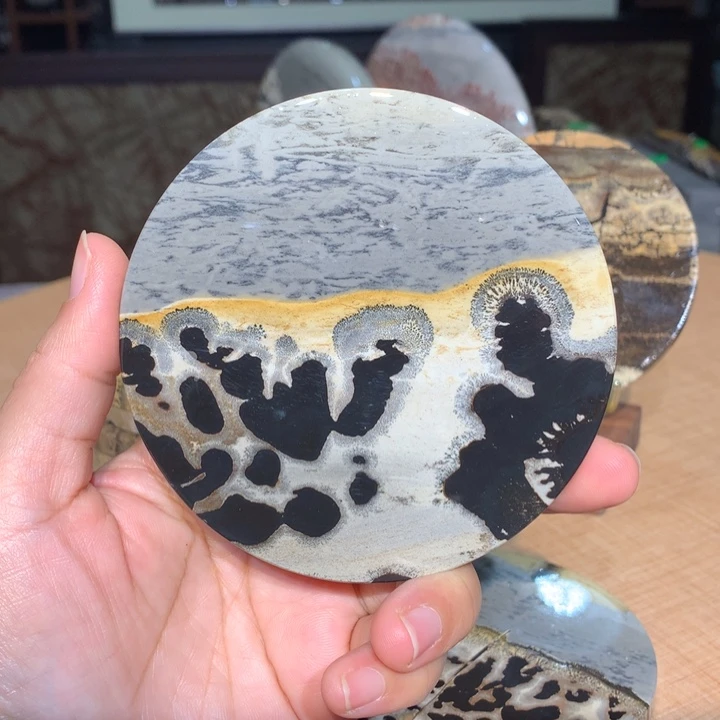 ，广西国画石摆件，收藏观赏