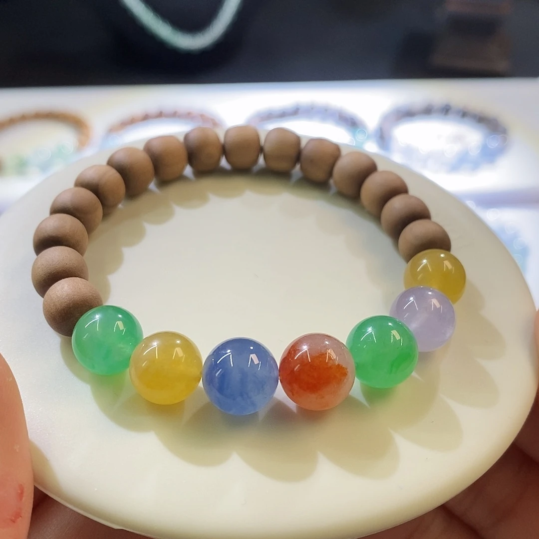 未镶嵌挂件翡翠糖果半串