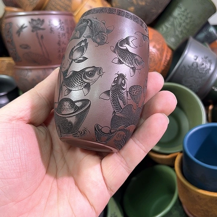 茶杯紫砂全手工紫砂主人杯