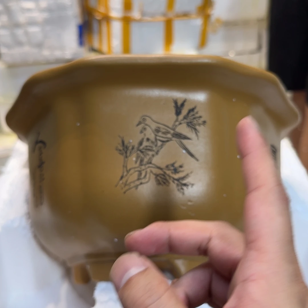 紫砂花盆口径27高度15