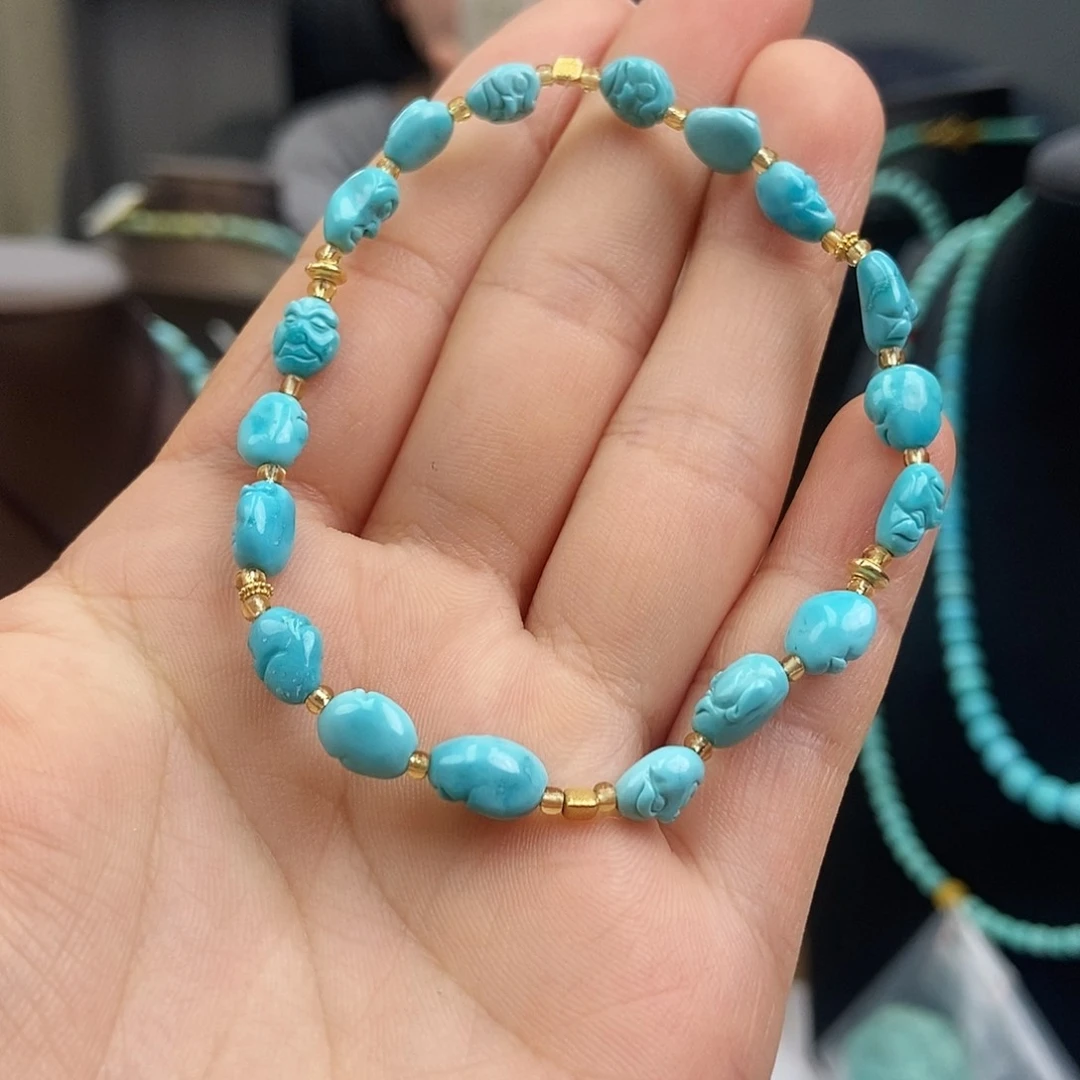 未镶嵌绿松石珠宝奇石