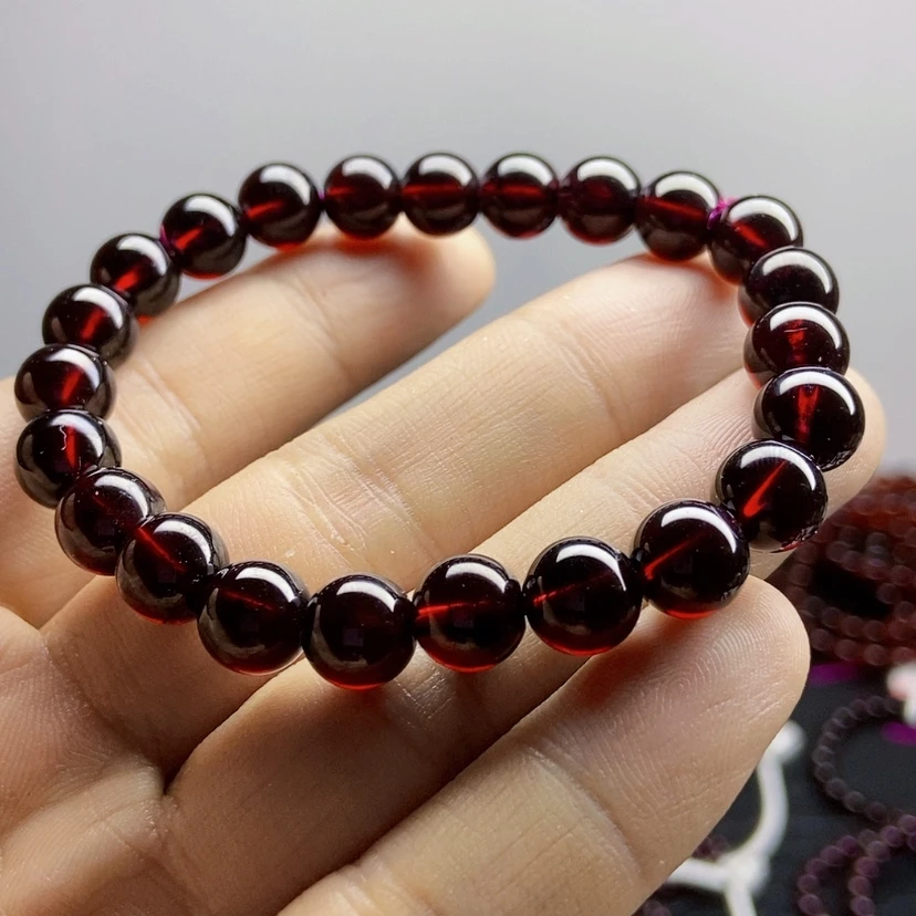 【闪购商品】星光石榴石手链未镶嵌8.5毫米