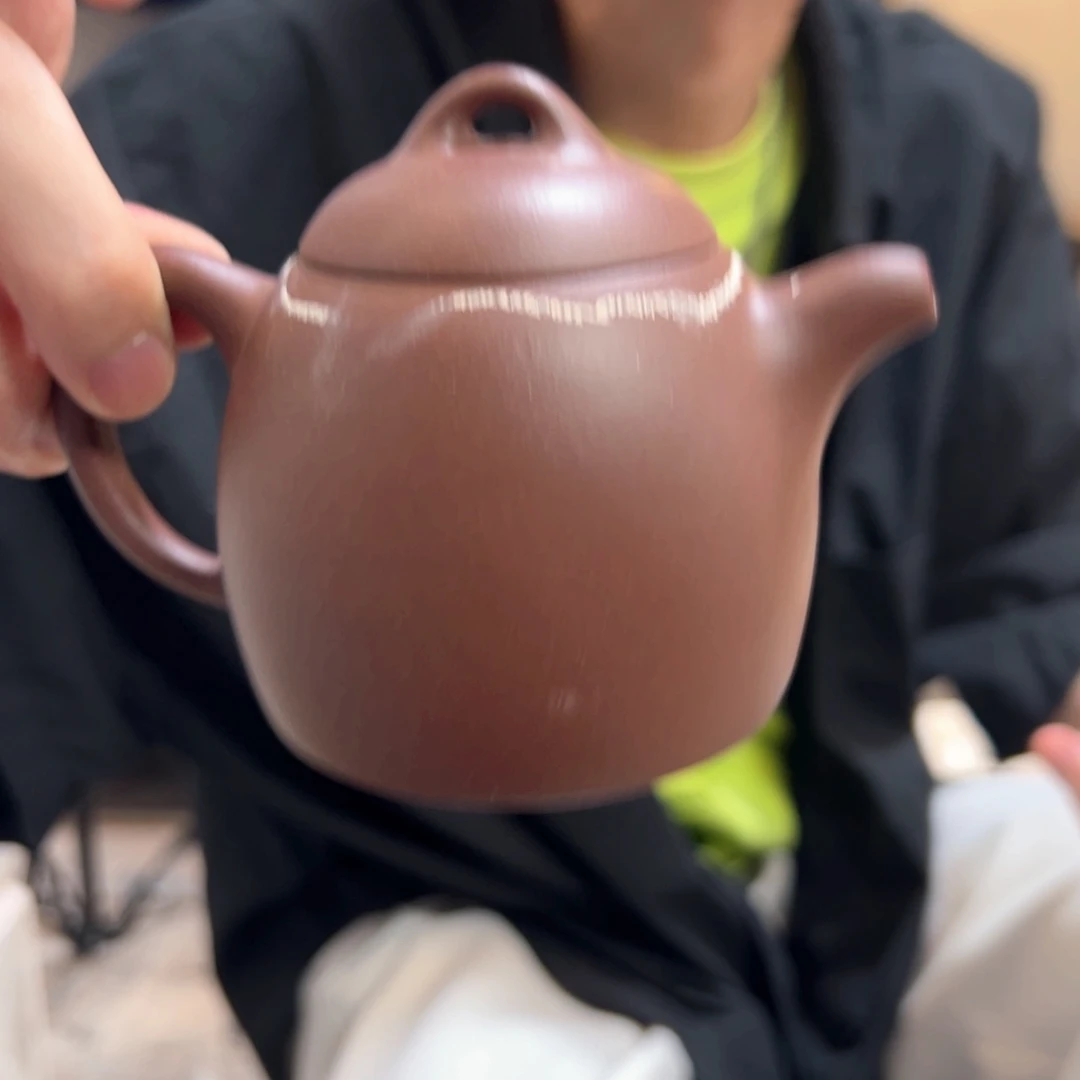 紫砂茶壶紫泥秦权瑕