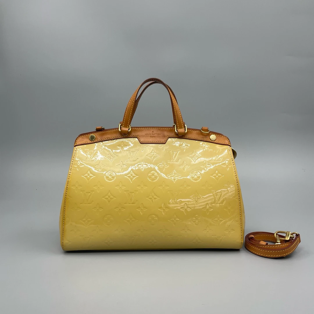 95新 LouisVuitton/路易威登 漆皮医生包12年 尺寸33*25 A3769