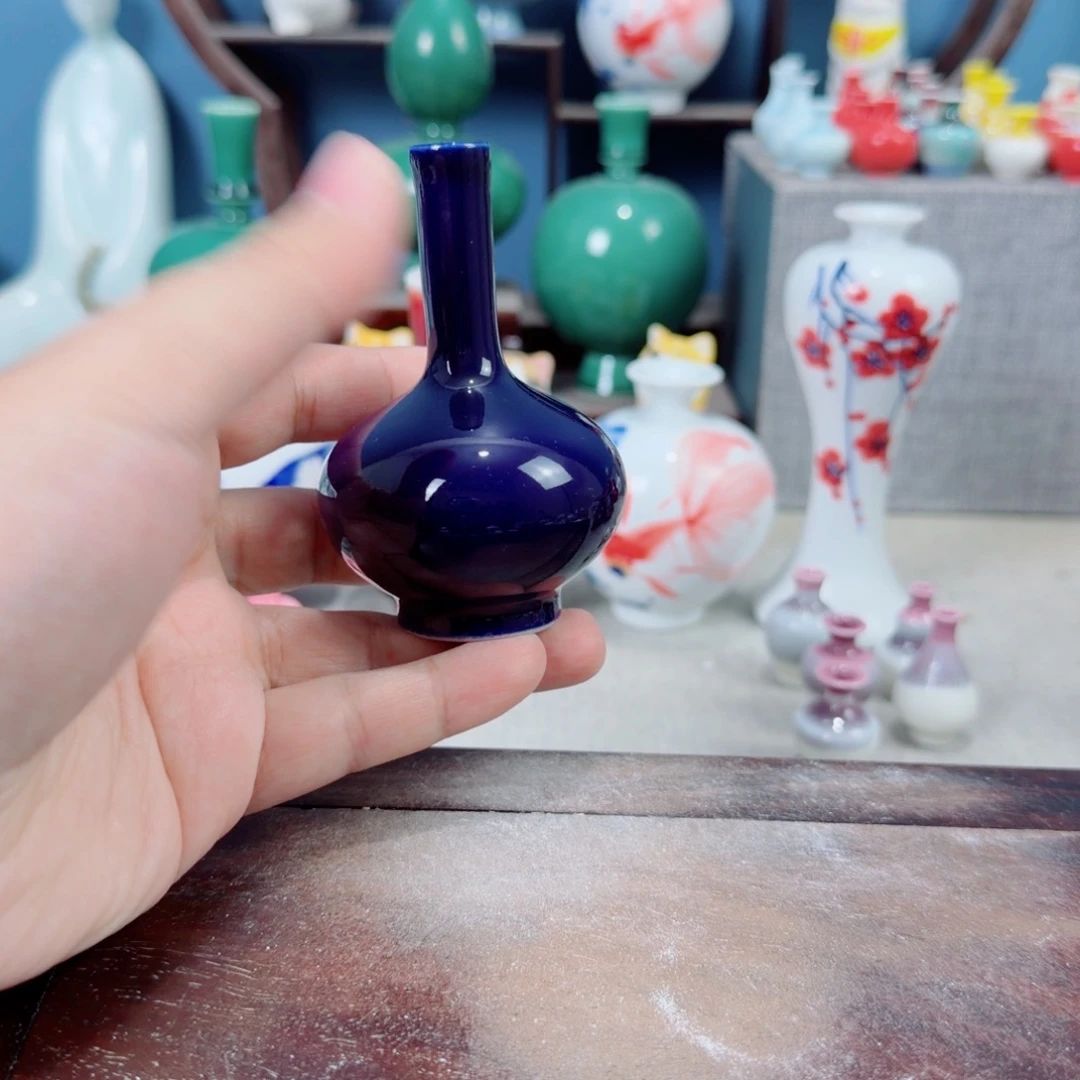 陶瓷手工小花器摆件