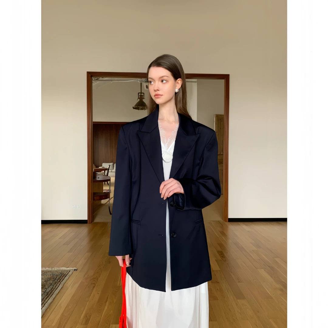 2025韩版休闲宽松气质西装外套女士西服C3567