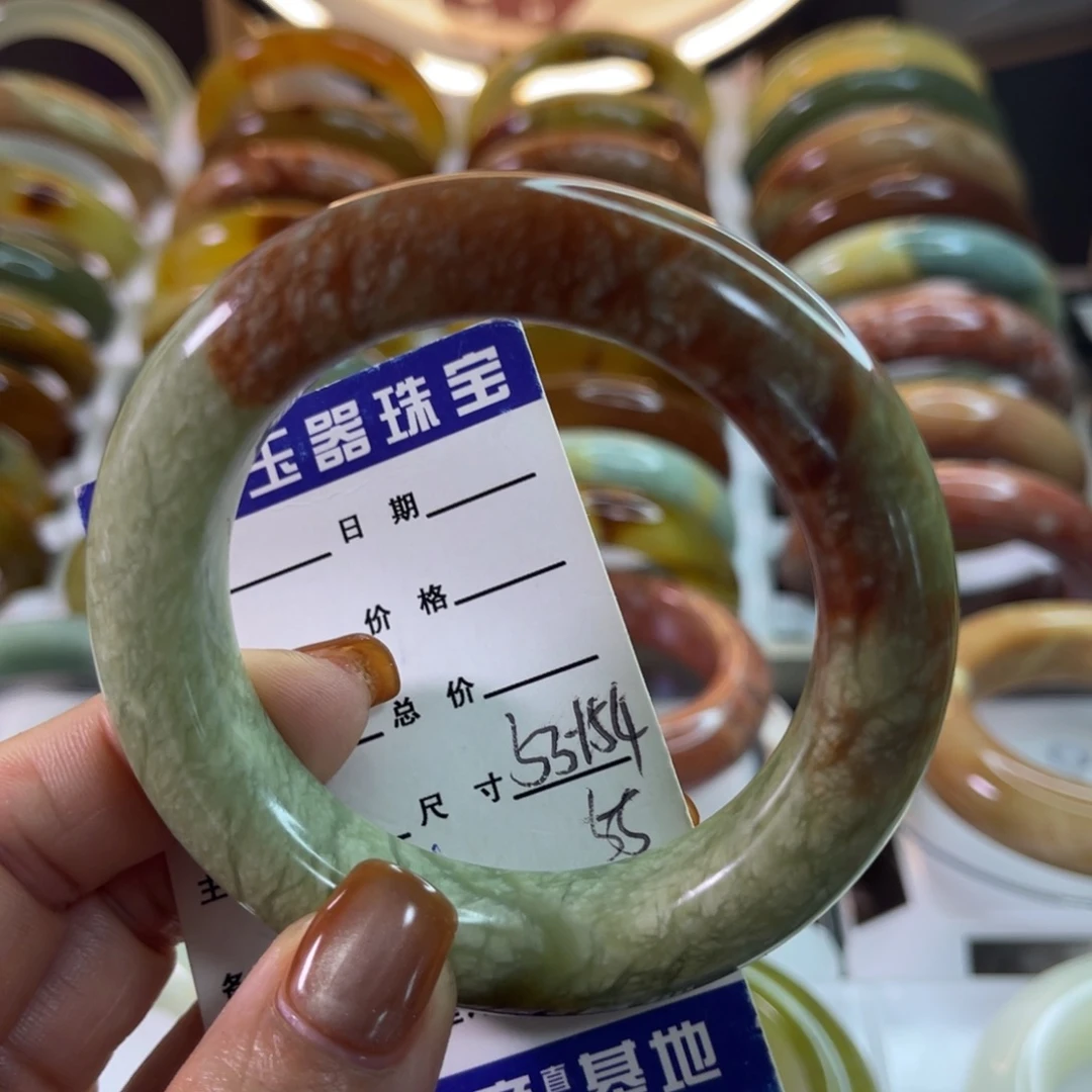 未镶嵌蛇纹石玉手镯