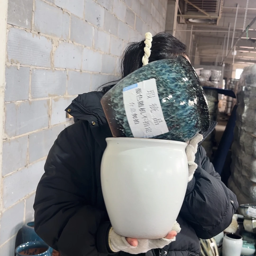 瑕疵两个高22/19红陶