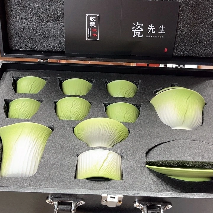 孤品茶具套装等。