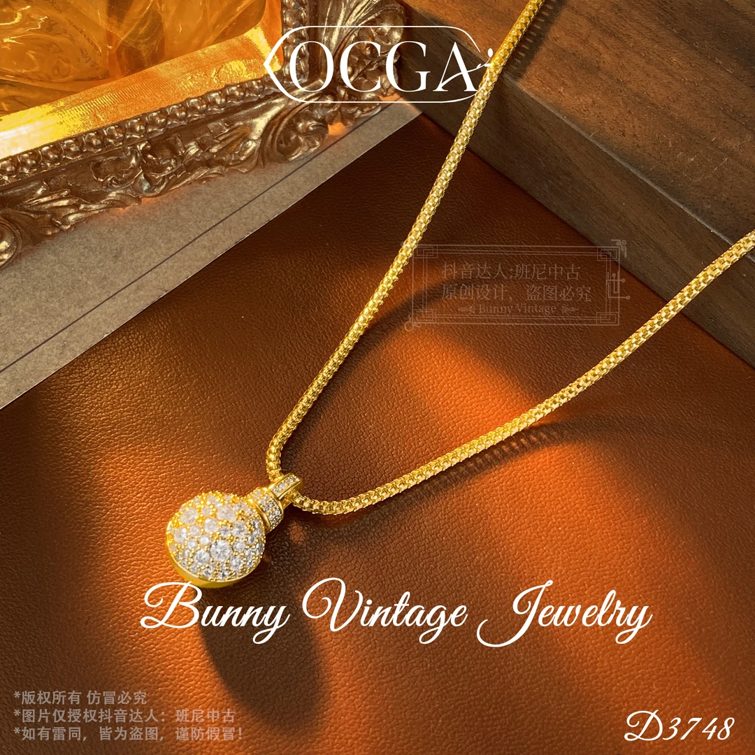 镀K金D3748 法★【璀璨晚宴】OCGA 欧斯伽斯 项链