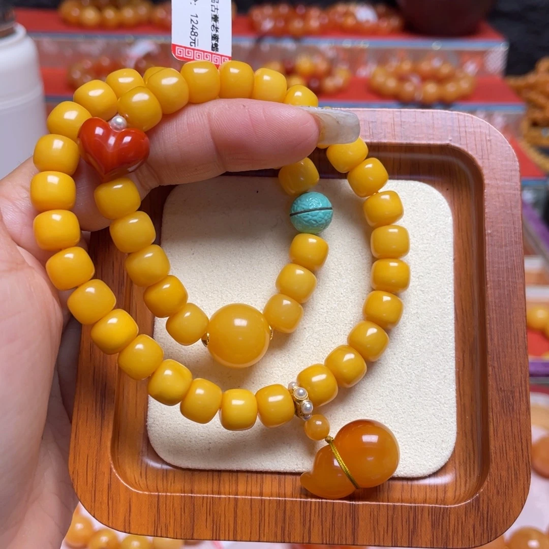 蜜蜡未镶嵌手链手串