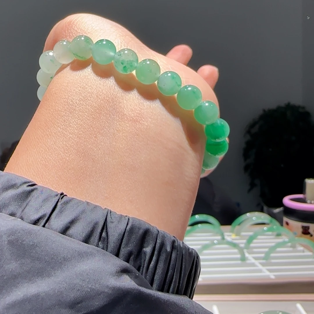 石英质玉（非洲翠）未镶嵌手链