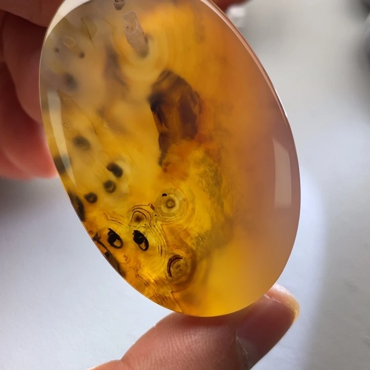 玛瑙/玉髓颈饰未镶嵌心**旧