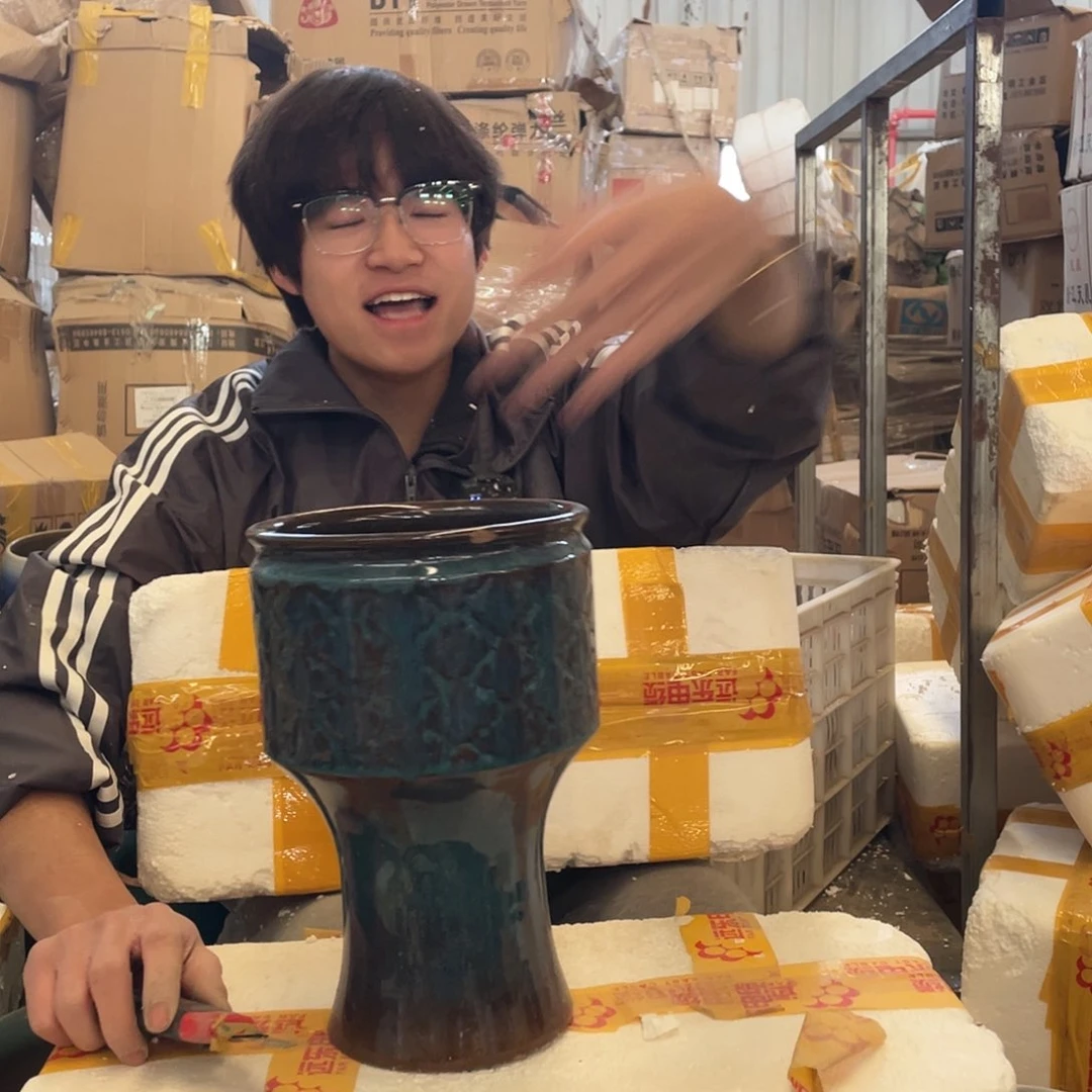 红陶宜兴紫砂花盆