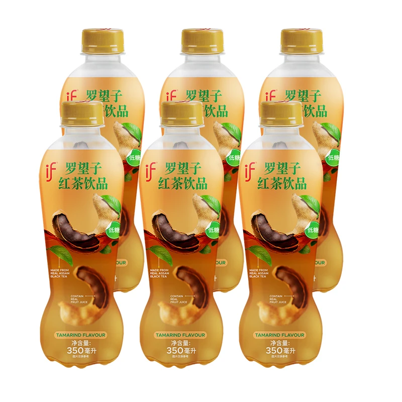 泰国进口if饮料系列泰式甜牛奶罗望子红茶饮品350ml*6瓶