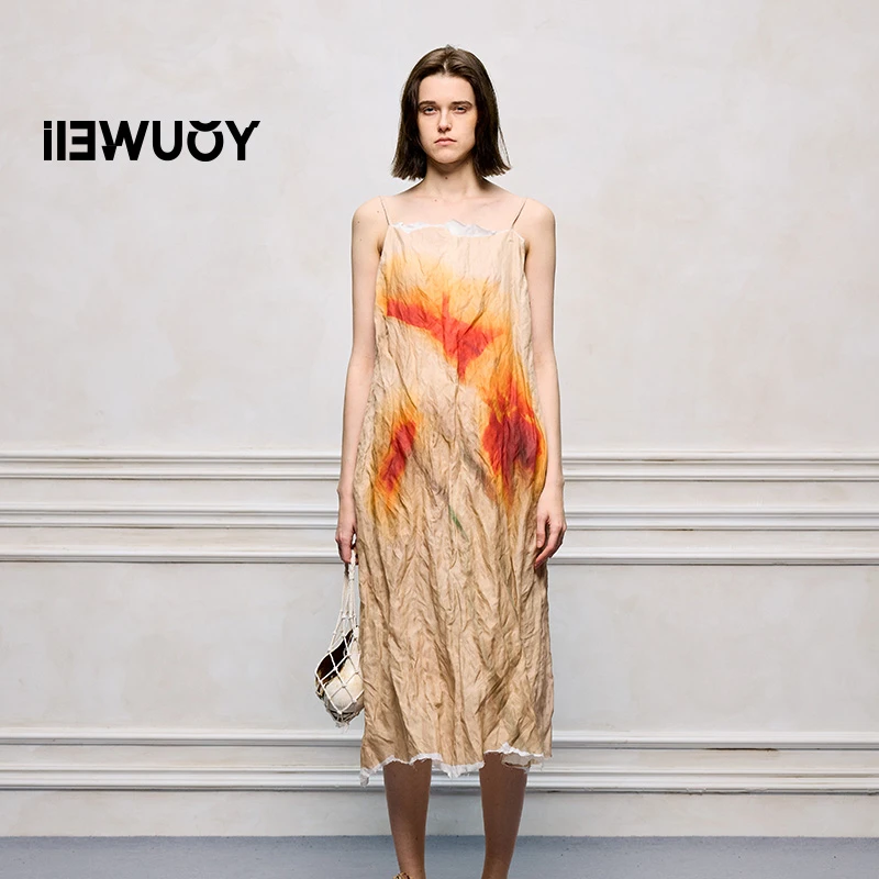 有尾YOUWEI主题印花撕纸时尚连衣裙夏季Y5725234