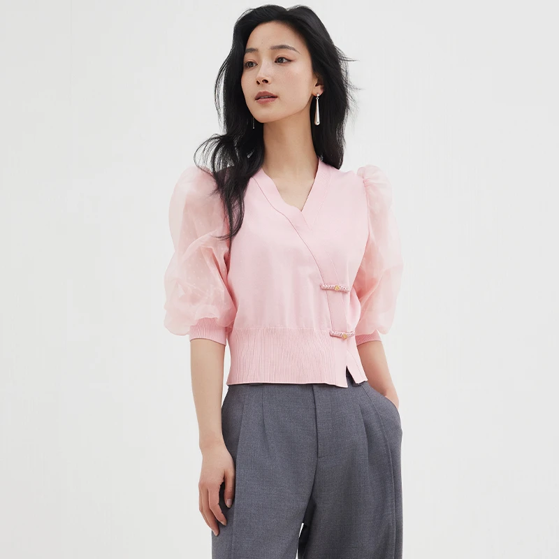 【柠檬专属】毛针织衫女秋季新款J435652