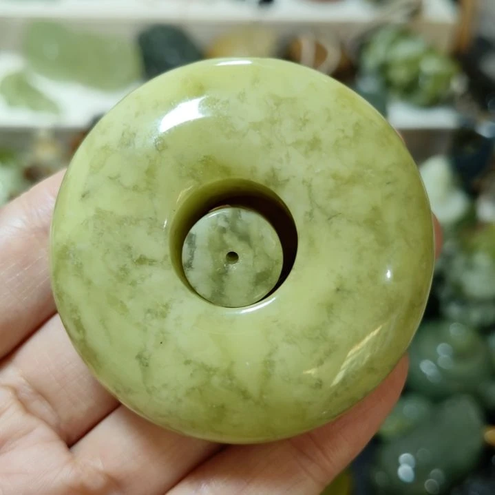 岫玉平安扣未镶嵌