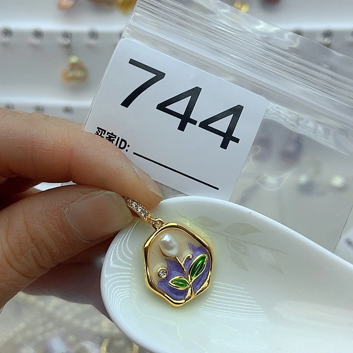 淡水珍珠颈饰银S925镶嵌