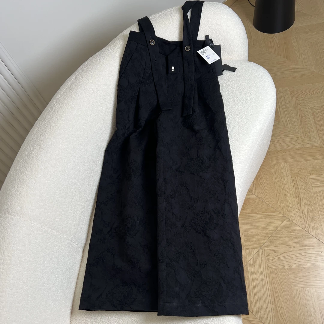 NFSF「家豪自营」春季提花拼接背带裤  BA40605K