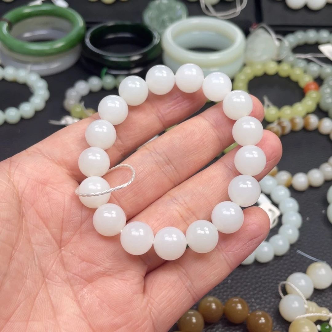 和田玉未镶嵌手链