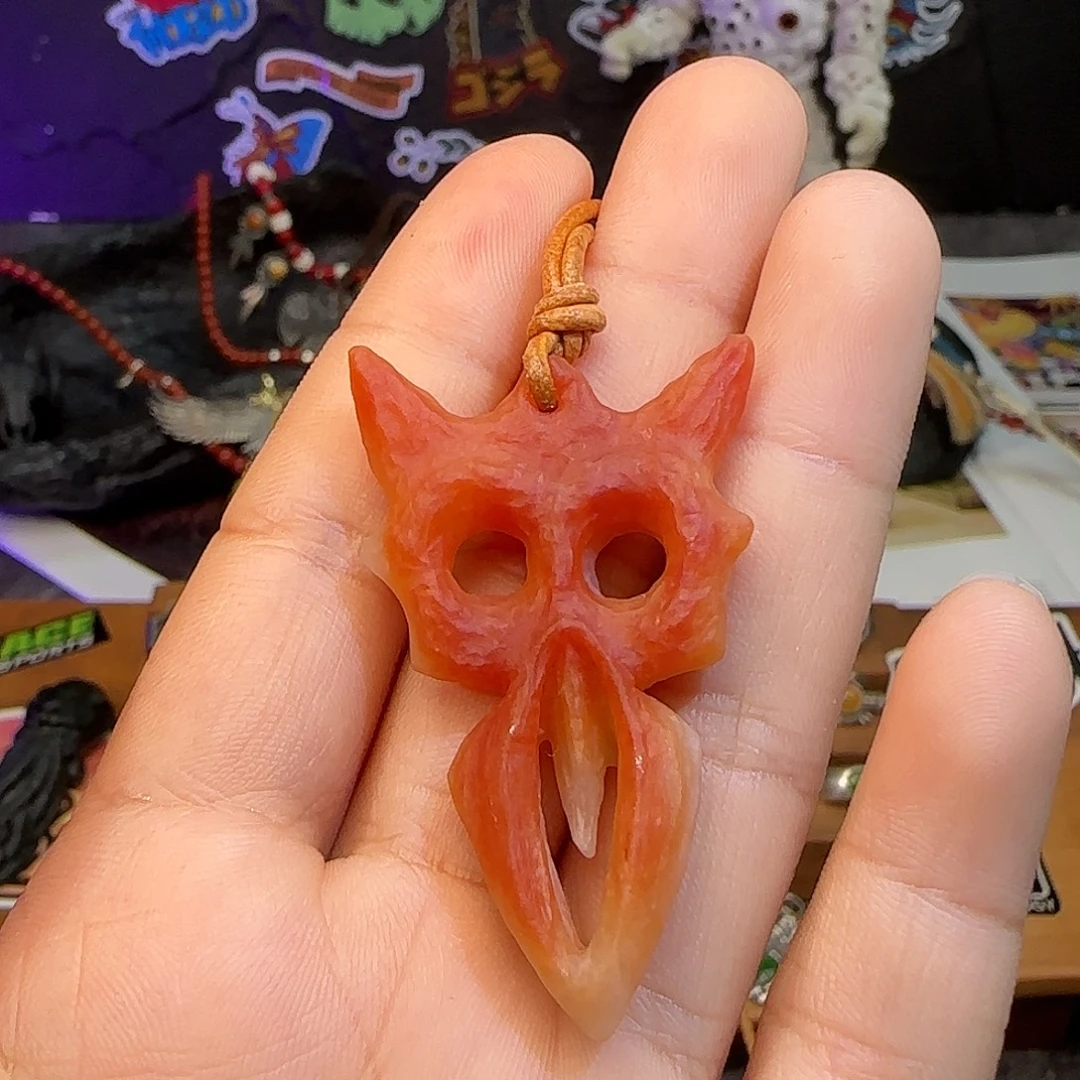 红***子翡翠未镶嵌颈饰55