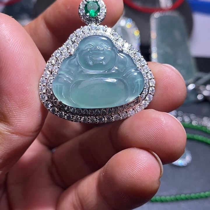 翡翠未镶嵌颈饰天然翡翠