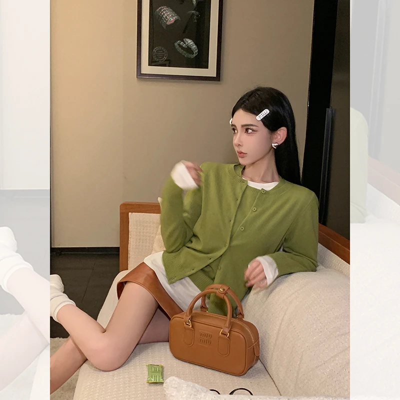 【特价】 配色巨髙级 低调老钱风开衫毛衣系列RD233036