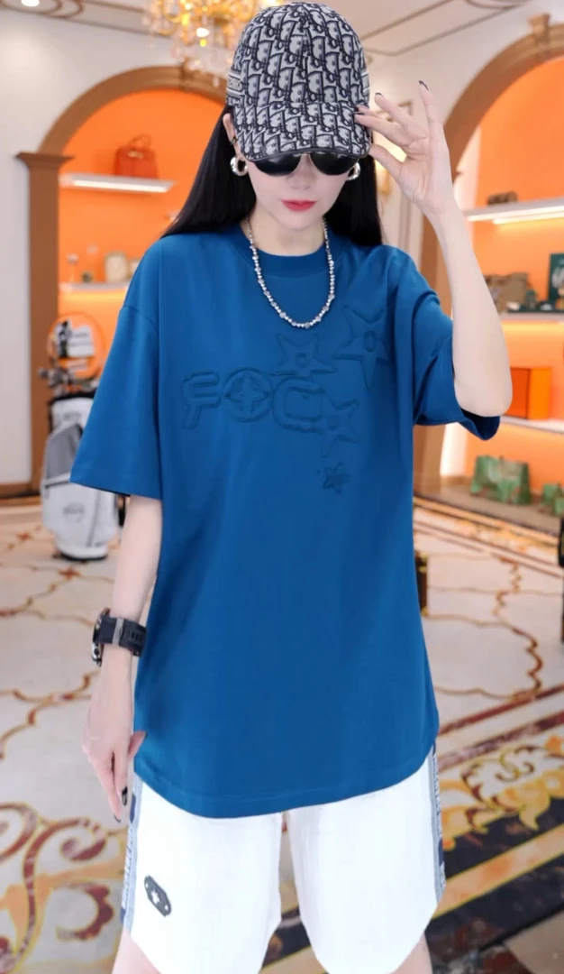 【艳公子】经典潮牌时尚夏季休闲百搭情侣款短袖T恤 S256278