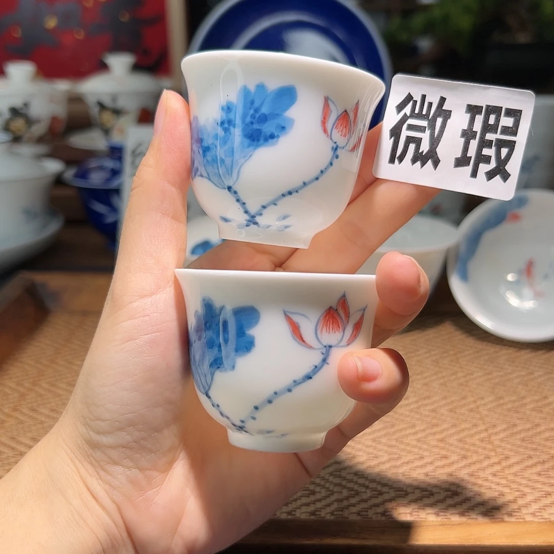 【闪购商品】微瑕 手绘 杯 2个