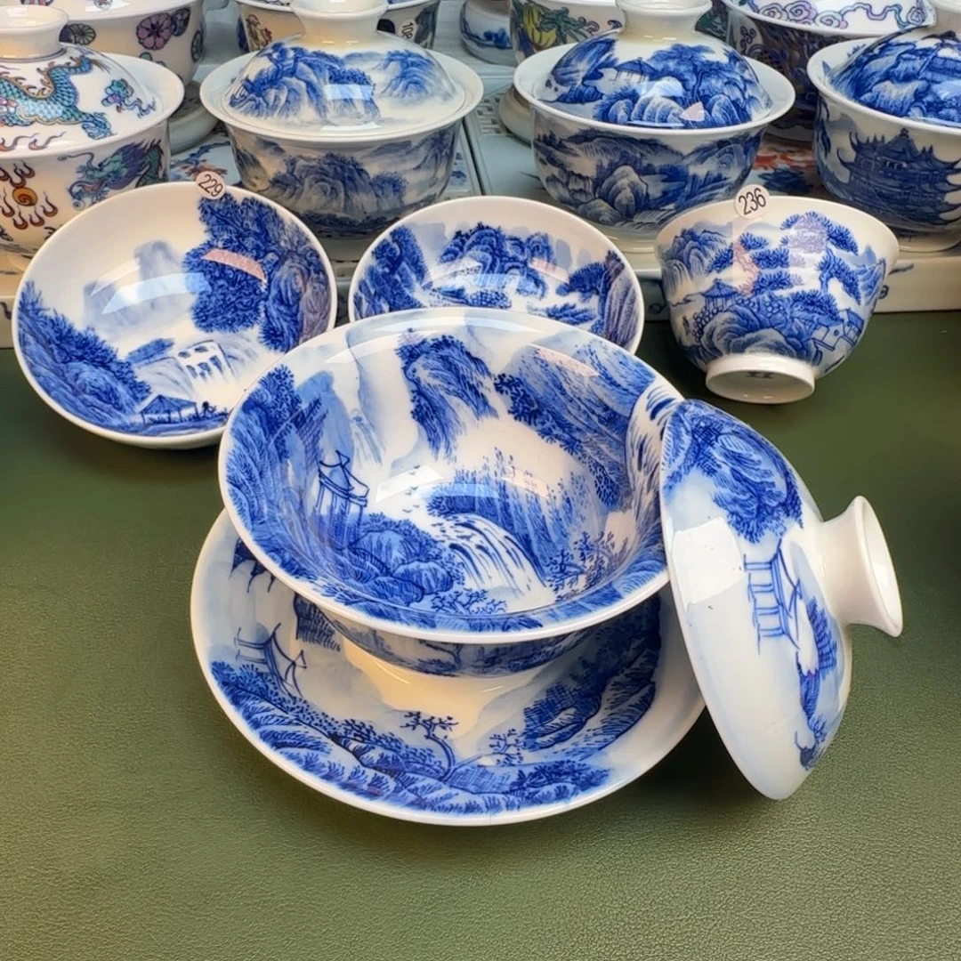 纯手工纯手绘茶具石头237