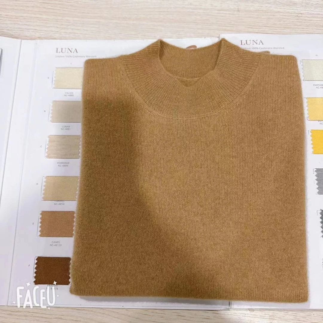 【100纯山羊绒】2023春新款100纯山羊绒无袖半高领马甲女纯羊绒衫