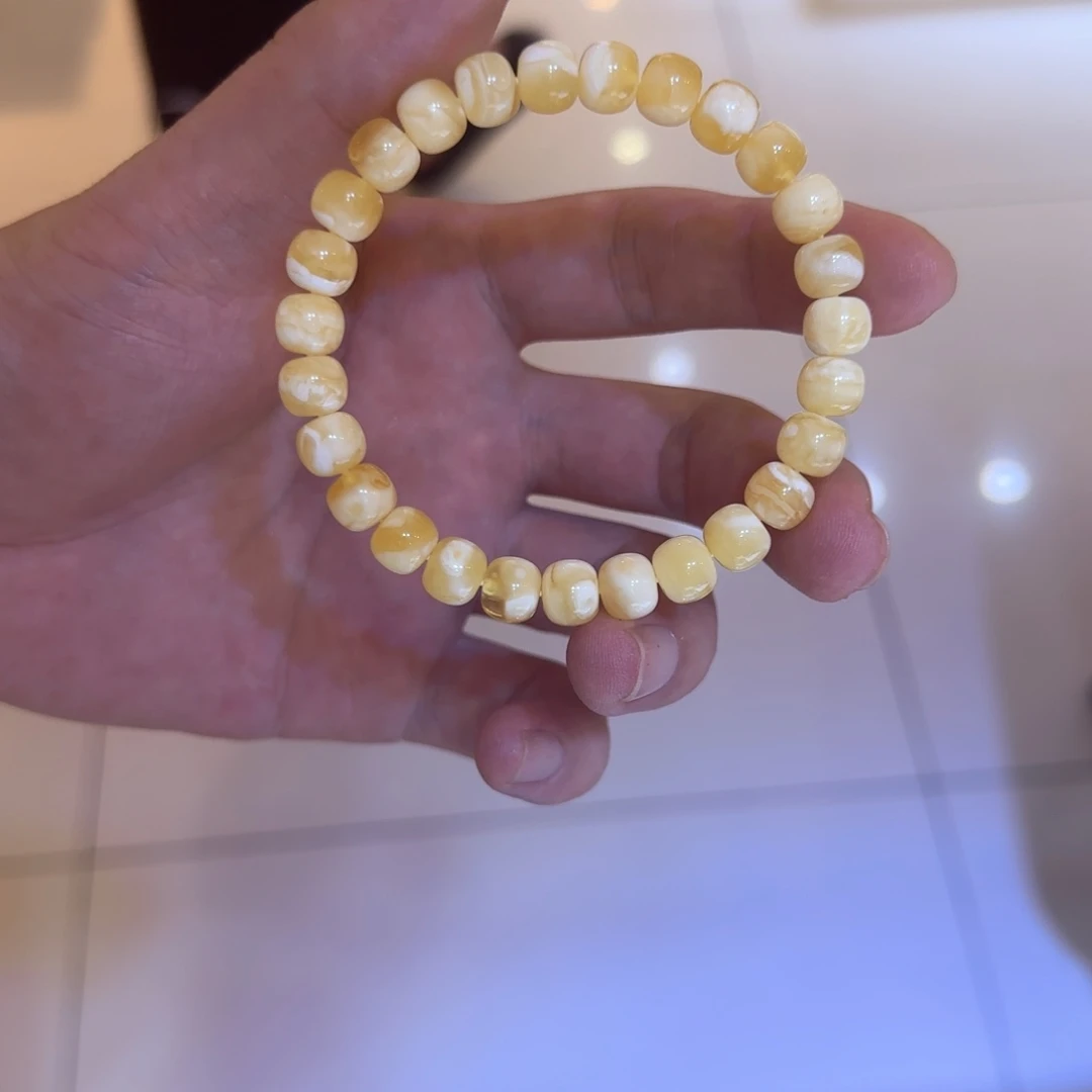 未镶嵌琥珀手链蜜蜡