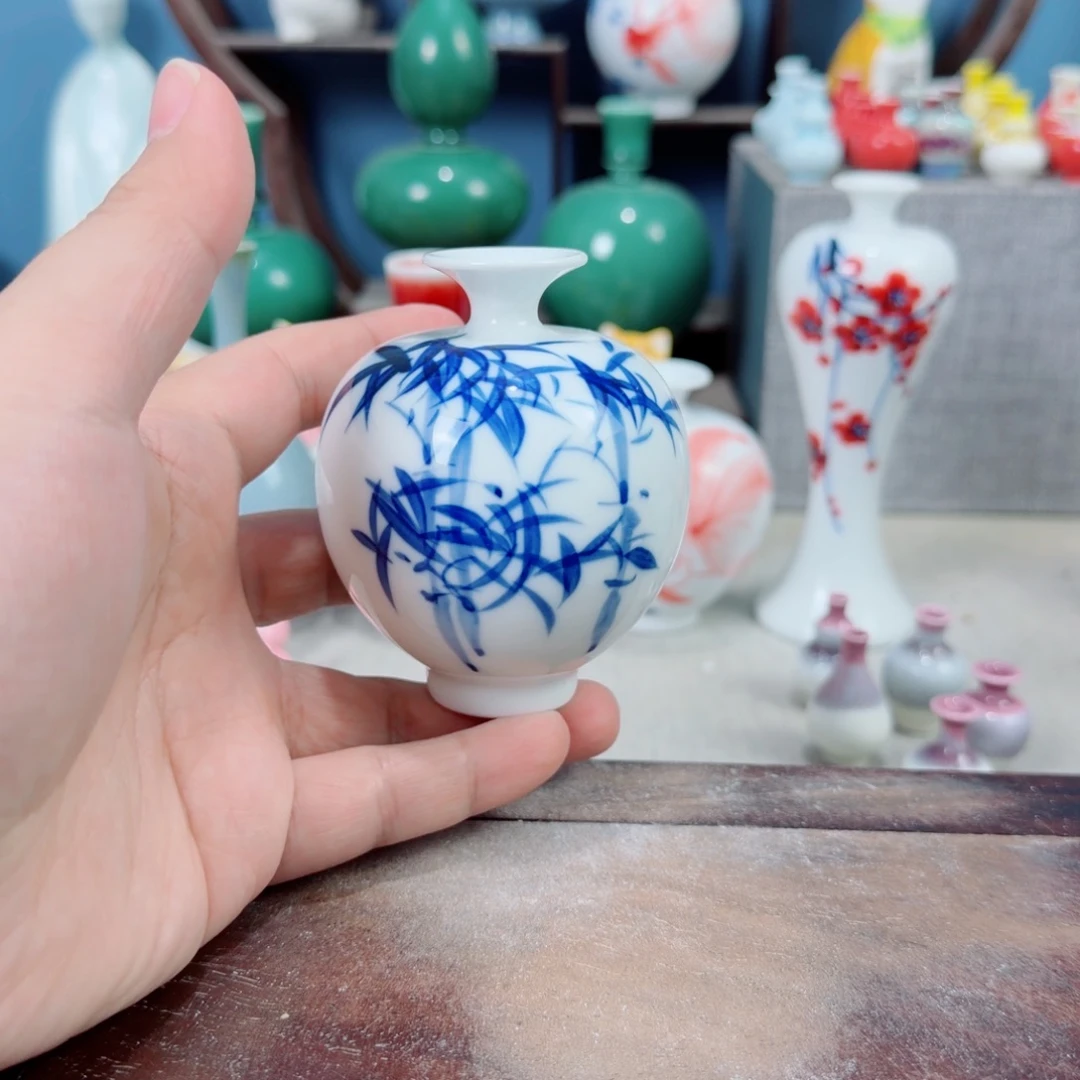 陶瓷手工小花器摆件