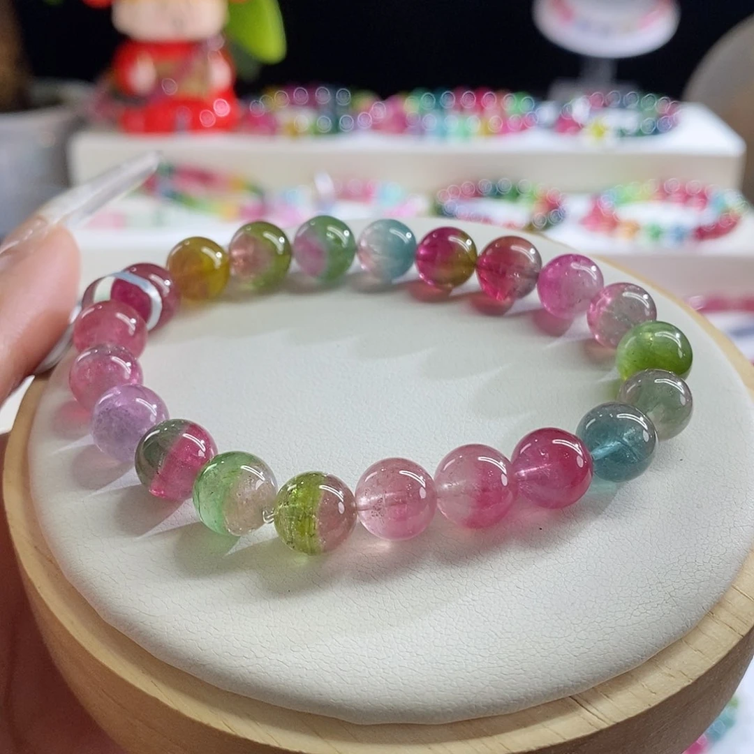 未镶嵌手链碧玺西瓜