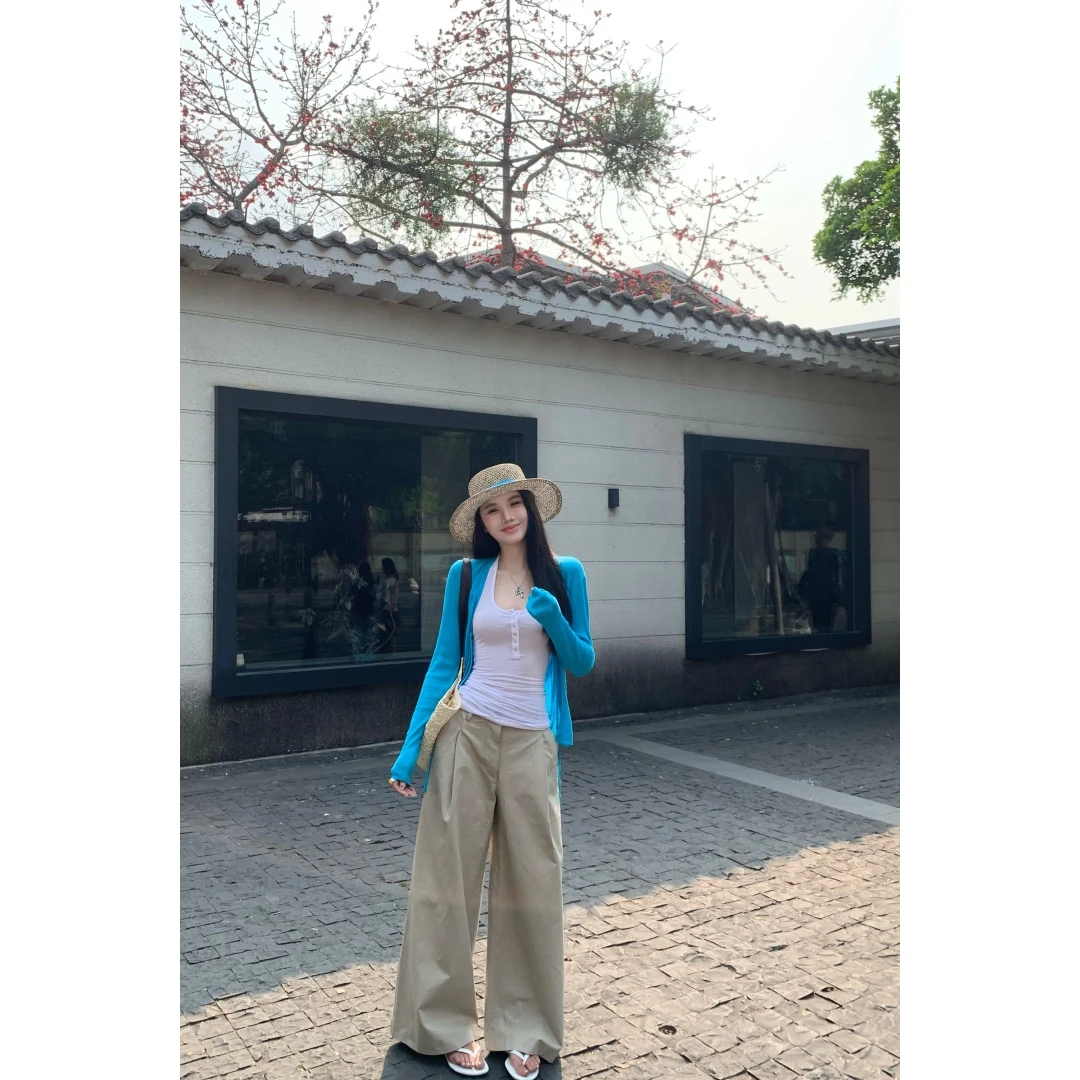 系带针织开衫V领外套女   80562