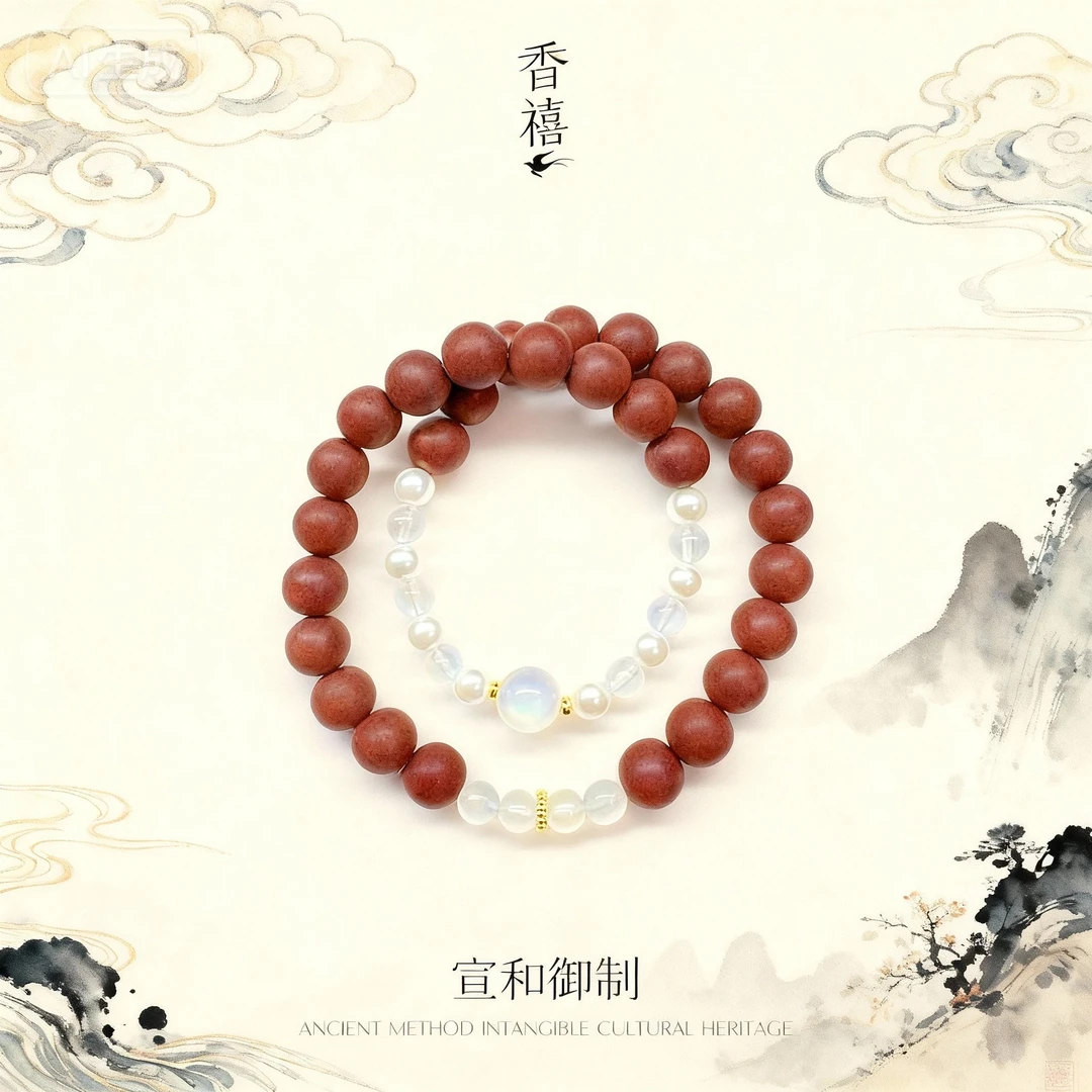 【宣和御制】纯手作合香珠疏疏排排日常调理合香珠手串