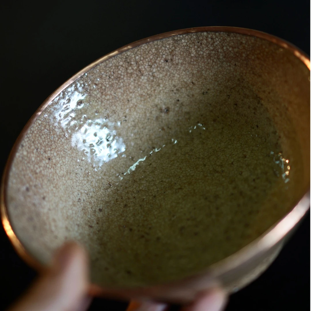 陶泥碗状壶承  可养开片  老味  景德镇手作器物