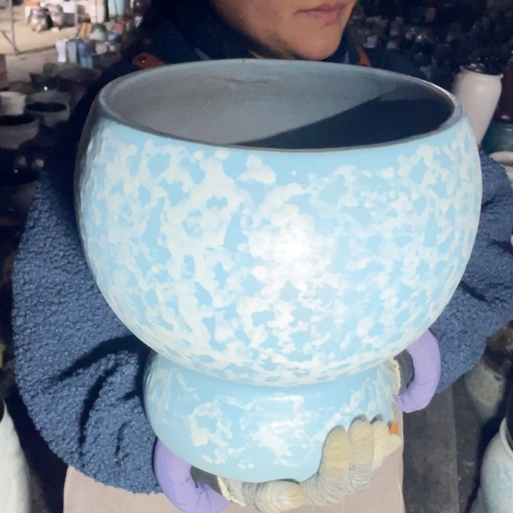 紫砂花盆口25高28正品正品