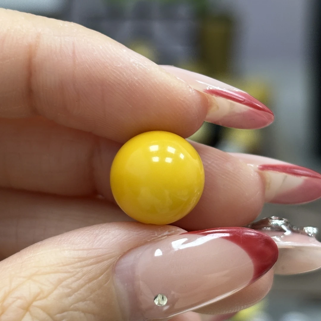12.0mm· 1-小妖珠宝天然原矿琥珀蜜蜡