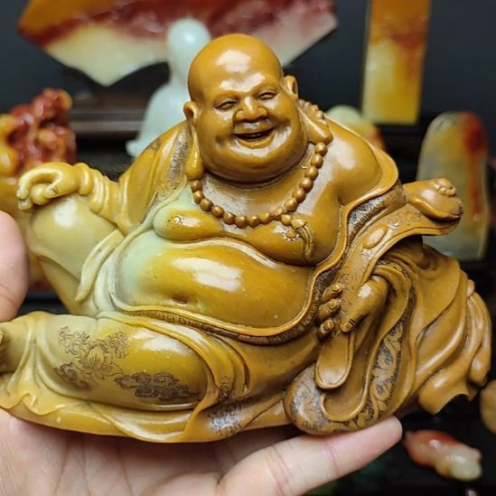 寿山石寿山牛蛋石省大师亲工