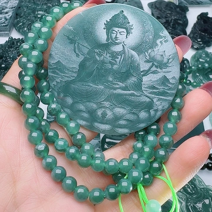 颈饰未镶嵌翡翠多样性发其一