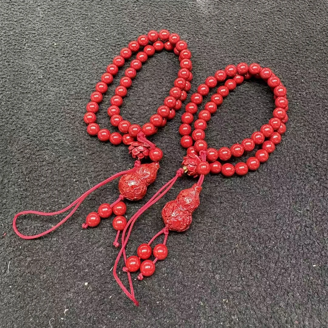 含辰砂工艺品天然朱砂双圈葫芦diy手机链多样性发一z229