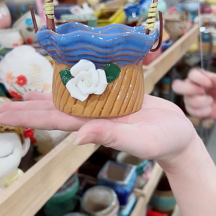 有孔，满10元发货多肉陶瓷花盆