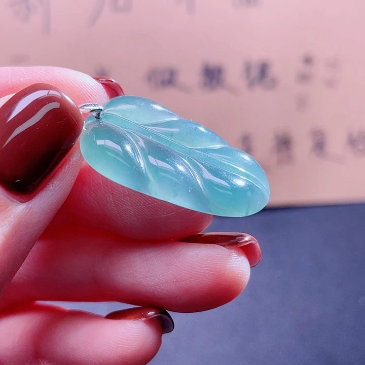 翡翠吊坠(不含链)银S925镶嵌