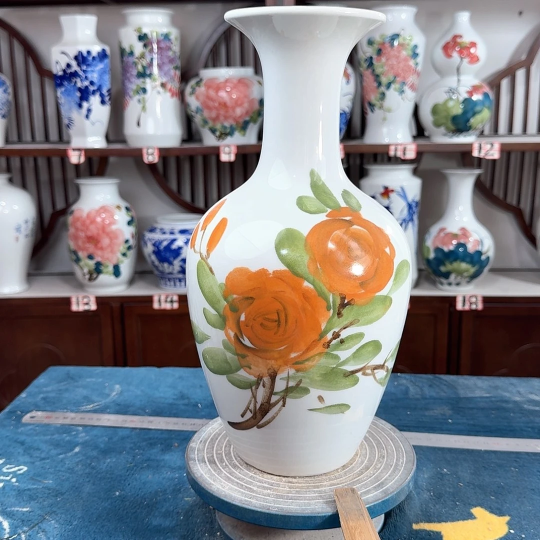 摆件景德镇陶瓷棒梅贵