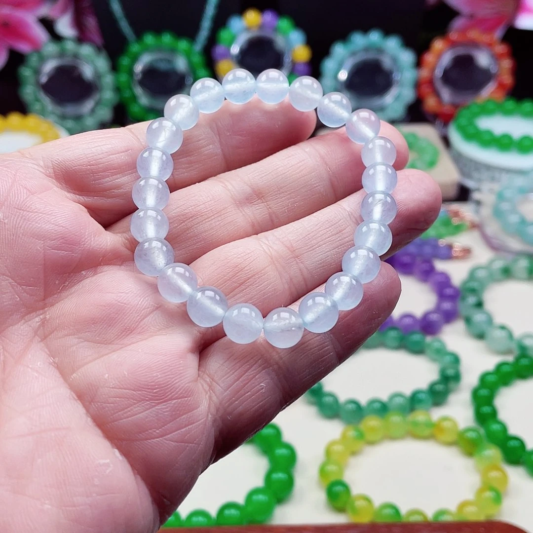 翡翠未镶嵌颈饰卡8翡翠珠链男女款11