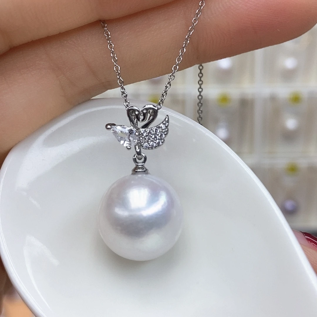 颈饰合金淡水珍珠